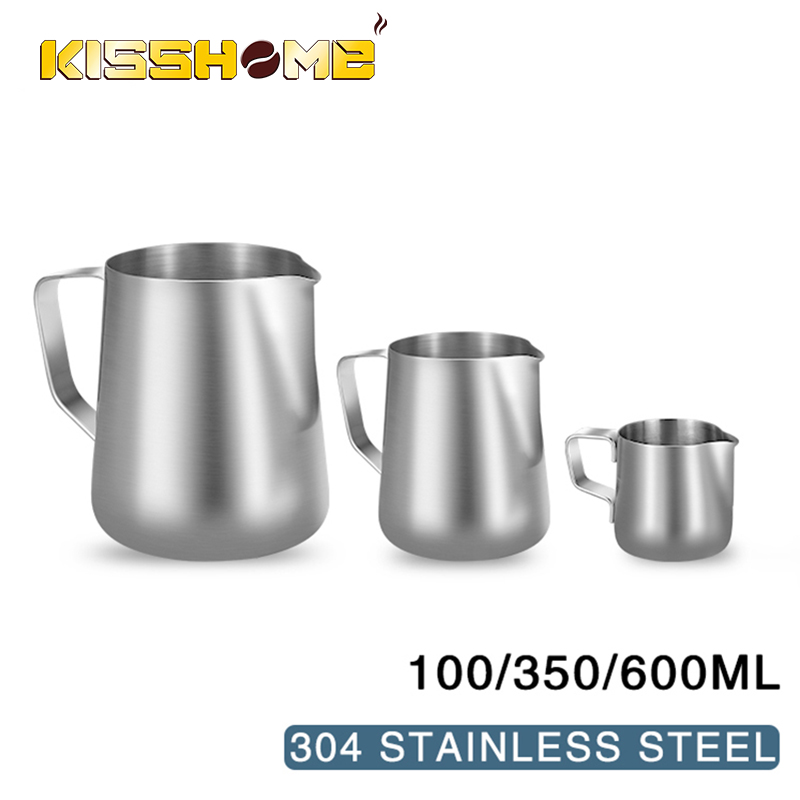 Barista Milk Jug - Kaffee Milch Aufschäumen Krug Edelstahl Espresso