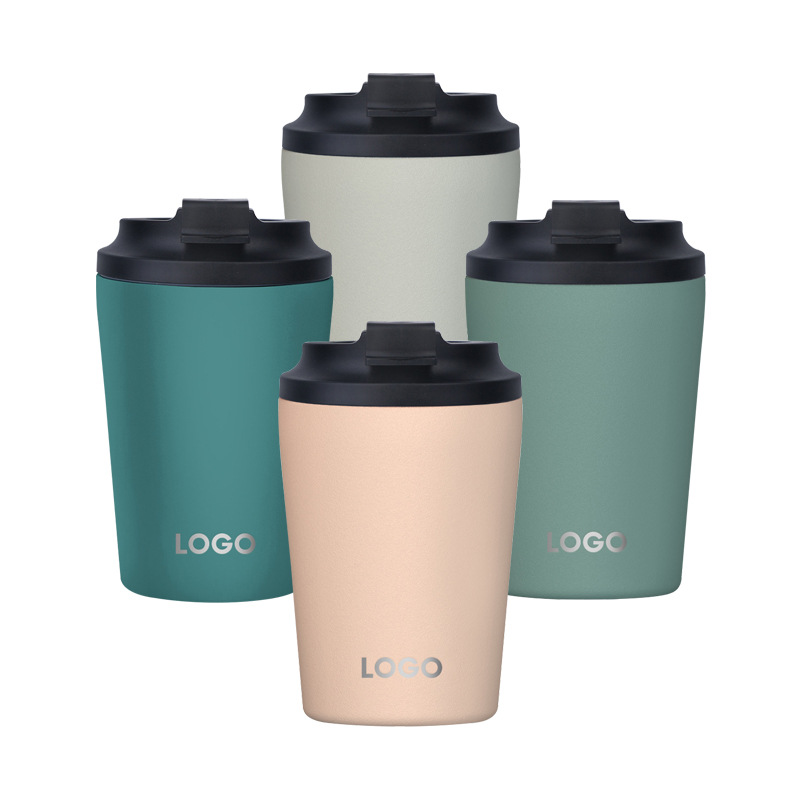 Coffee Tea Name - Vakuum-Thermosbecher aus Edelstahl, anpassbar mit Logos,