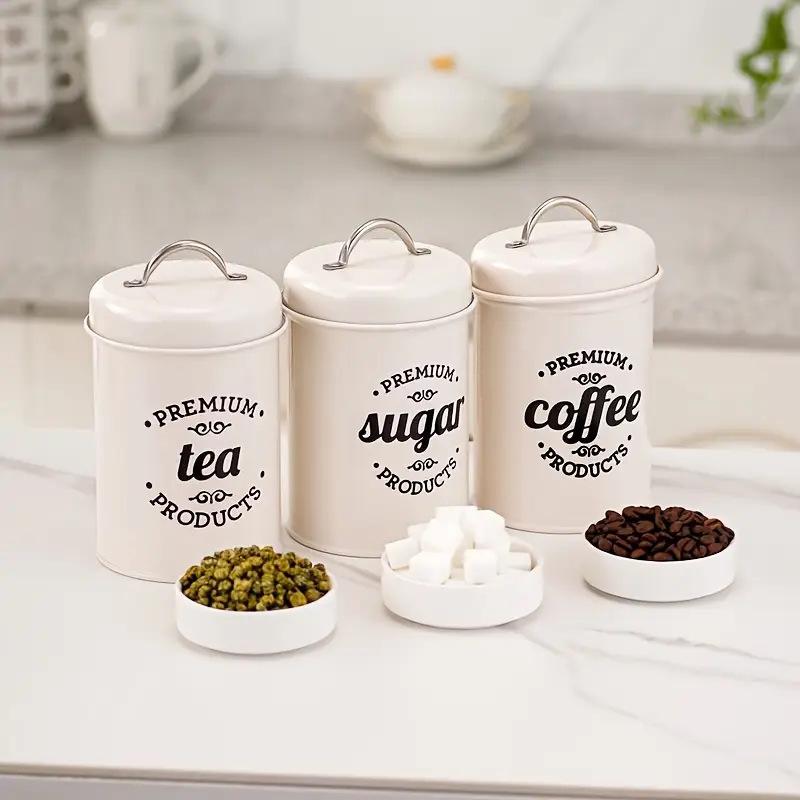 3 Stück runde Küchenbehälter a – Coffee Tea Sugar Bewertung und Preis