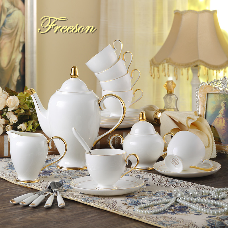 Gnade Knochen China Kaffee Set – Coffee Tea Sugar Bewertung und Preis
